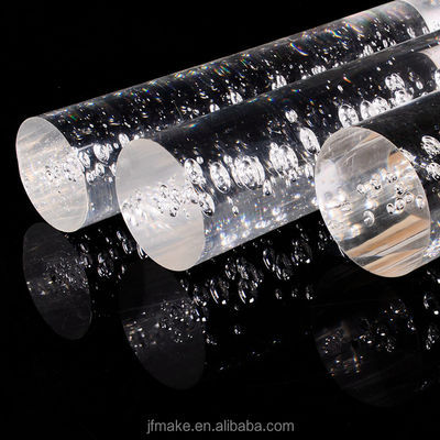 Qualität  Customized High Class Clear Acrylic Bubble Rod PMMA Rod For Stair Handrail usine