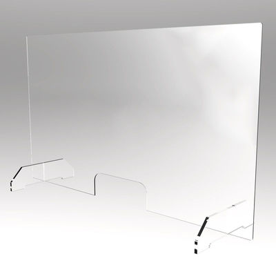 Qualität  Clear Acrylic Plexiglass Glass Shield Office Sneeze Guard 80cmx60cm usine